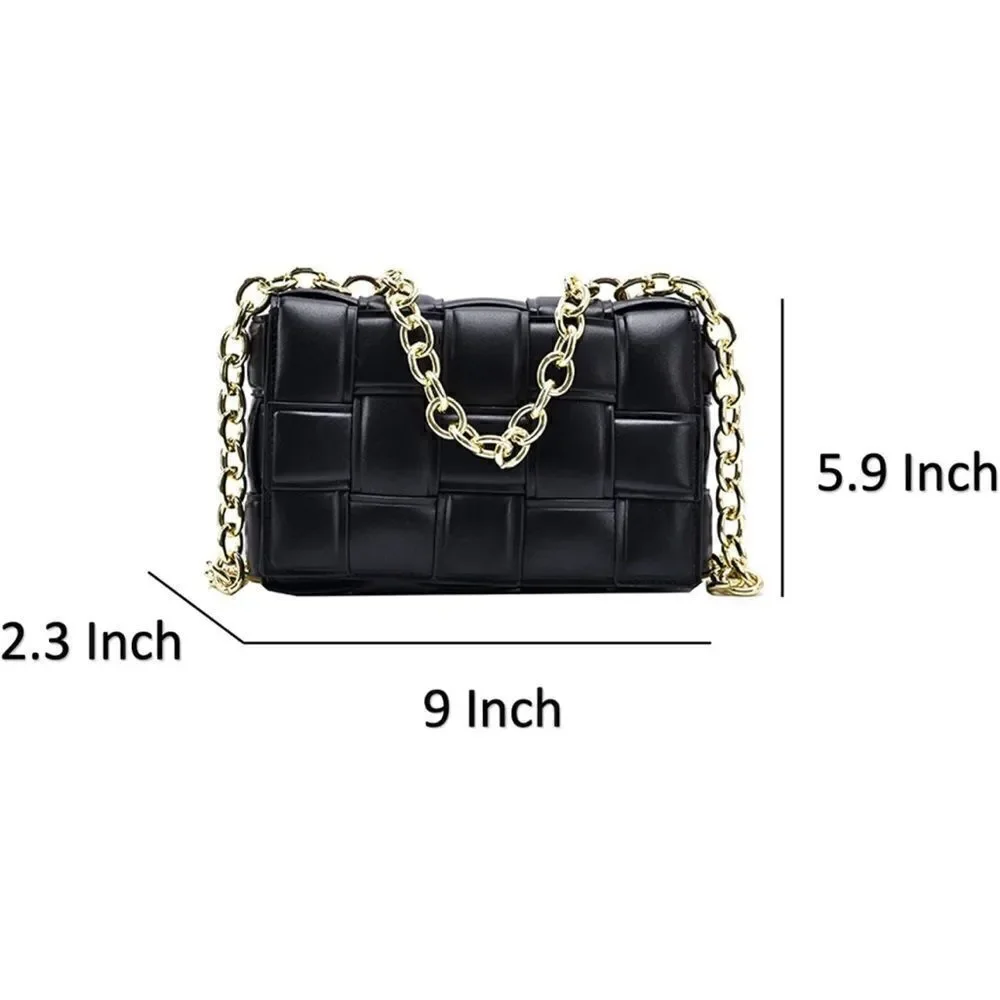 Women’s braided shoulder purse